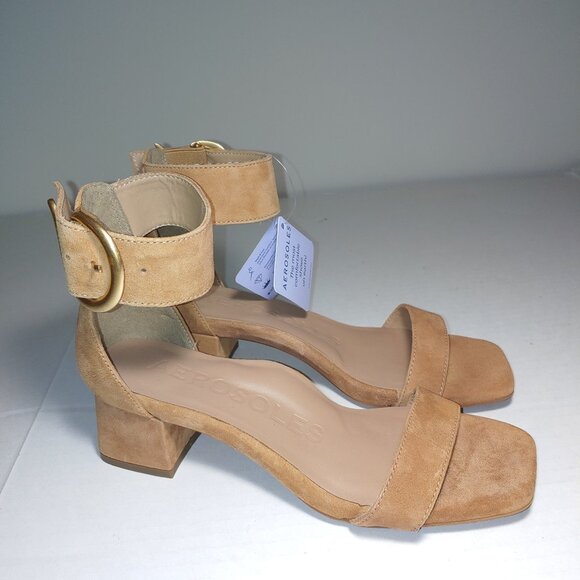Aerosoles Eliza Tan Suede Sandals Size 7 - Picture 1 of 8